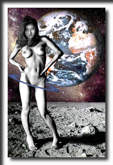 Earthbound, digital painting, surreal painting, fantasy art, nudes, painting, illusion