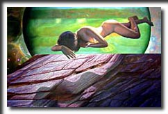 Jupiter, digital painting, surreal painting, fantasy art, nudes, painting, illusion