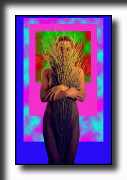 twigs, digital painting, surreal painting, fantasy art, nudes, painting, illusion