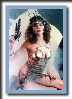  Barbarian Queen with ray gun costumes fashion photography 