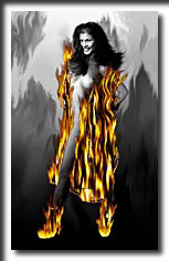 fire, digital painting, surreal painting, fantasy art, nudes, painting, illusion